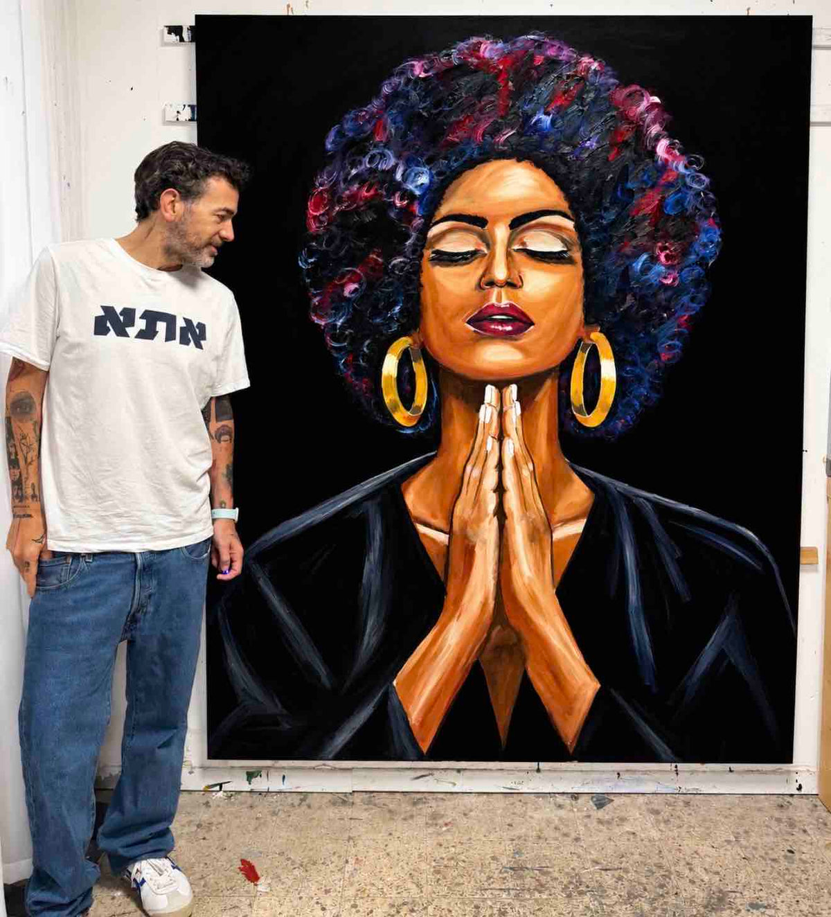 ציור מקורי - תפילה 2