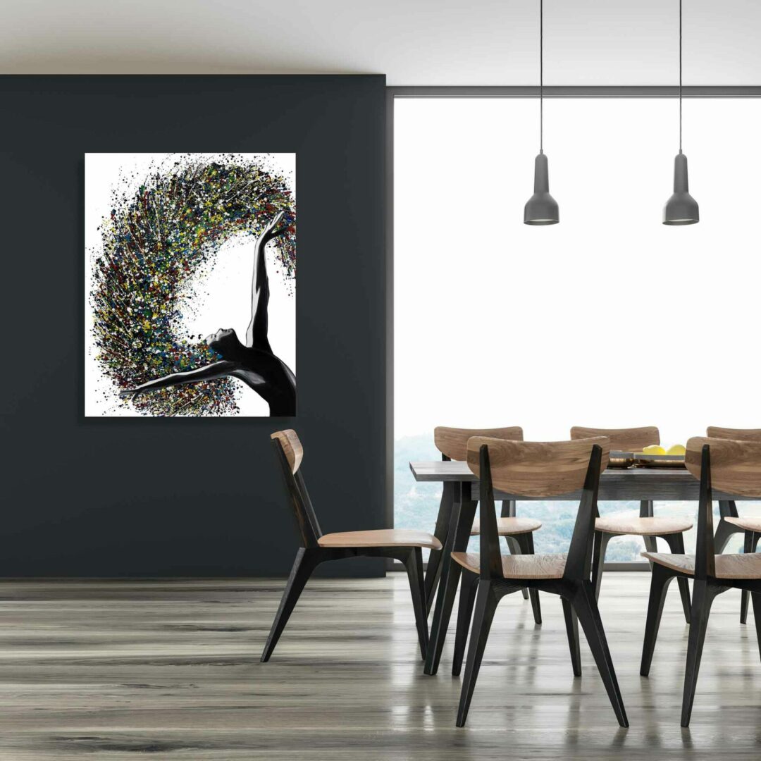 ציור מקורי משוחזר - רקדנית